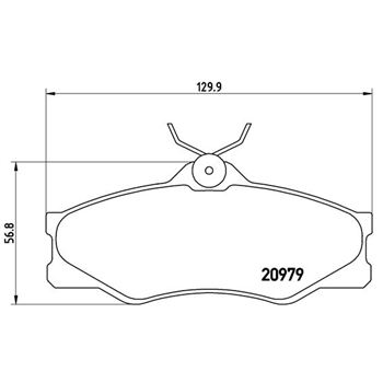 pastillas de freno coche - Juego de pastillas de freno BREMBO P85008