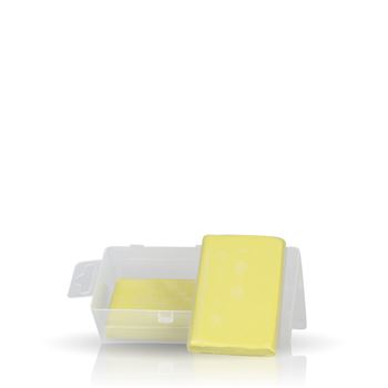 material de limpieza bayetas esponjas y cepillos - Claybar Amarilla Dureza fina 200g | Sisbrill A2825