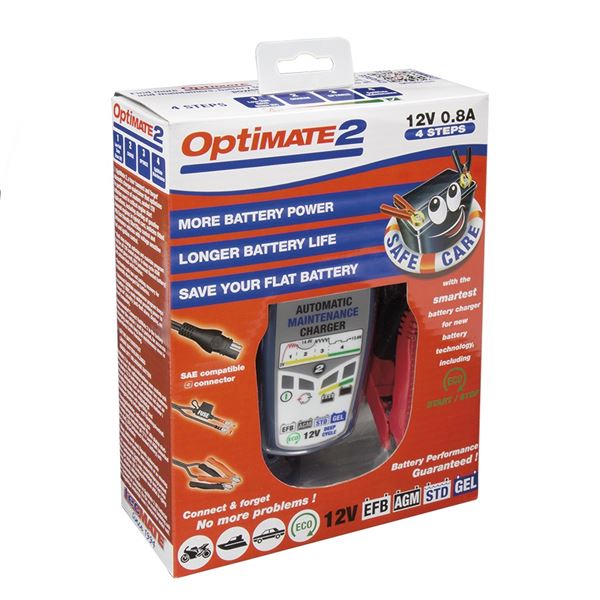 Cargador Mantenedor Bateria Optimate 2 Automatico Motocicleta TM-420