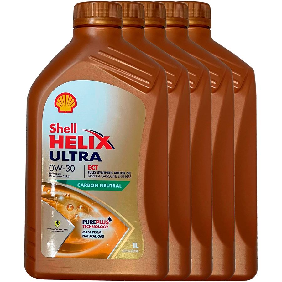 Shell Helix Ultra ECT 0w30 5L (LL04, pack 5x1L)