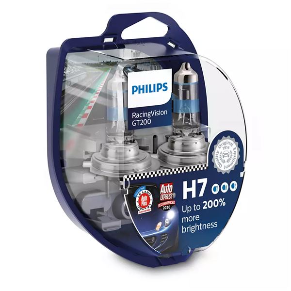 Philips H7 MotoVision bombilla de recambio para motocicleta y Powersport (1  unidad), 9003, Transparente