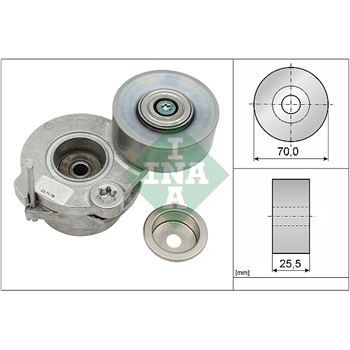 rodillo tensor correa nervada - Brazo tensor, correa poli V INA 534 0672 10