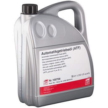 aceite cajas automaticas coche - Aceite para caja de cambios automática ATF, 5L | Febi Bilstein 100708