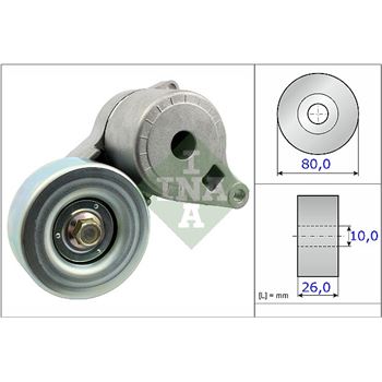 rodillo tensor correa nervada - Brazo tensor, correa poli V INA 534 0509 10