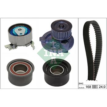 kit de distribucion - Kit de distribución con bomba de agua INA 530 0444 30