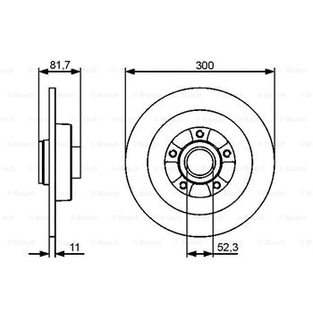 discos de freno coche - (BD1466) Disco de freno BOSCH 0986479446
