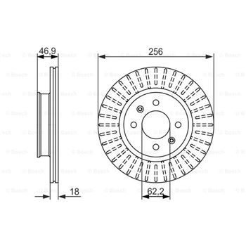discos de freno coche - (BD1420) Disco de freno BOSCH 0986479577
