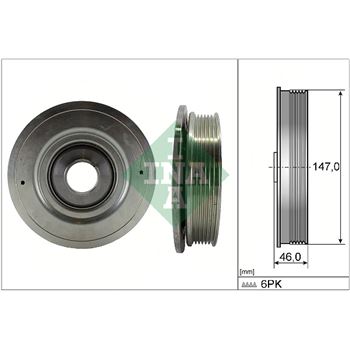 polea - Polea, cigüeñal INA 544 0094 10