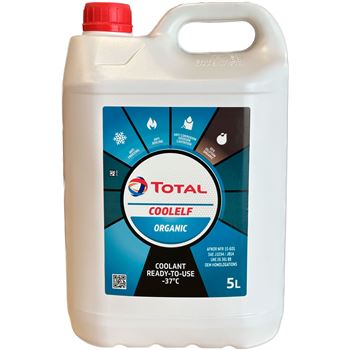 refrigerante de motor - Total COOLELF Organic -37º 5L
