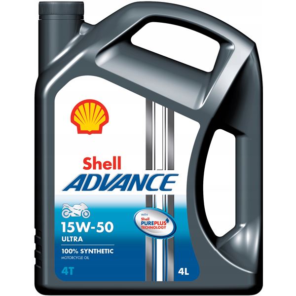aceite moto 4t - shell advance ultra 4t 15w50 4l