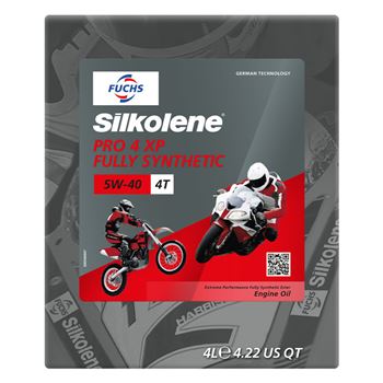 aceite moto 4t - Silkolene Pro 4 5w40 XP CUBE 4L