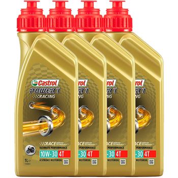 aceite moto 4t - Castrol Power1 Racing 10w30 4L (4x1L)