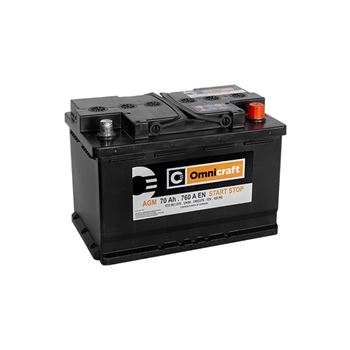 baterias de coche - Batería de arranque AGM 70Ah/760A (+D) OMNICRAFT 2402379