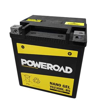 baterias de moto - Batería de gel Poweroad YGZ30HL-BS (YIX30L-BS)