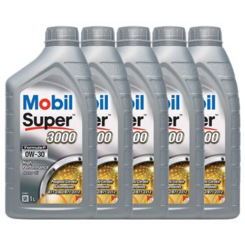 aceite de motor coche - Mobil Super 3000 Formula P 0w30 5L (5x1L)