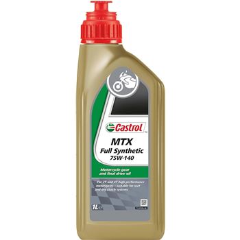 aceite transmision cardan moto - Castrol MTX Full Synthetic 75w140 1L