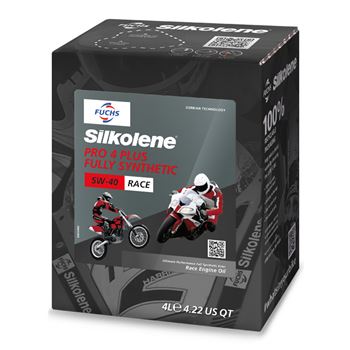 aceite moto 4t - Aceite de competición Silkolene Pro 4 Plus 5w40 CUBE 4L