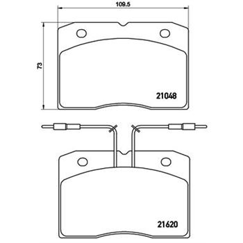 pastillas de freno coche - Juego de pastillas de freno BREMBO PA6003