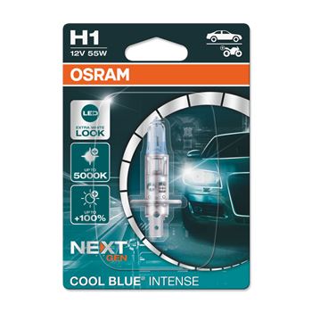 iluminacion coche - Lámpara H1 12V 55W P14.5s Cool Blue Intense Next Gen | OSRAM 64150CBN-01B