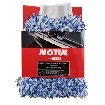 material de limpieza bayetas esponjas y cepillos - Guante de lavado de algodón Motul Cotton Chenille Microfibre Wash Mitt - 111022