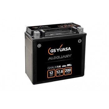 baterias de coche - Batería auxiliar AGM Mercedes YUASA GYAUX14 12.6Ah 200A (Sustituye a YBXAX14)