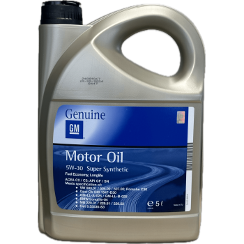 aceite de motor coche - GM Super Synthetic 5w30 5L 504.00/507.00 C2/C3 (GM-93165010)