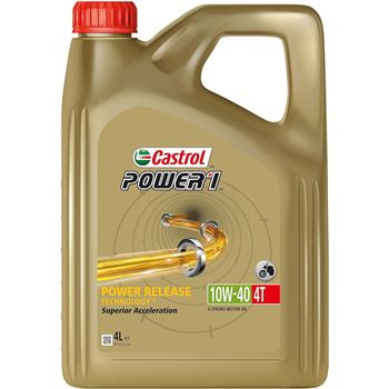 aceite moto 4t - Aceite moto Castrol Power1 10w40 4L