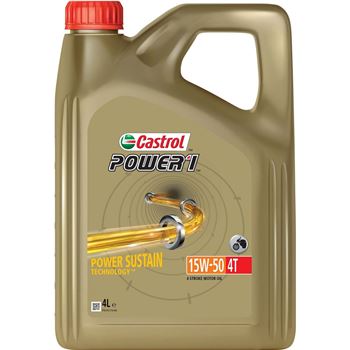 aceite moto 4t - Aceite de moto Castrol Power1 15w50 4L