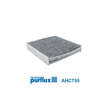 filtro de habitaculo - Filtro de habitáculo carbón activo Purflux AHC755