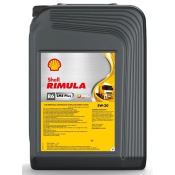 aceite de motor vehiculo comercial y pesado - Shell Rimula R6 LME Plus 5w30 20L