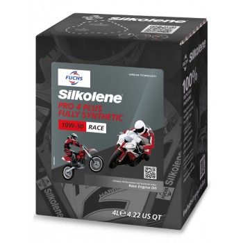 aceite moto 4t - Aceite de competición Silkolene Pro 4 Plus 10w50 CUBE 4L