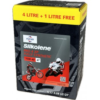 aceite moto 4t - Silkolene Pro 4 10w40 XP CUBE 5L