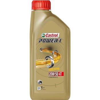 aceite moto 4t - Aceite de moto 4T Castrol Power1 20w50 1L