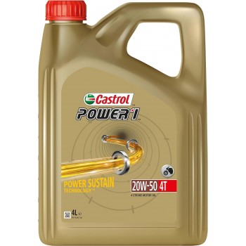 aceite moto 4t - Aceite de moto 4T Castrol Power1 20w50 4L