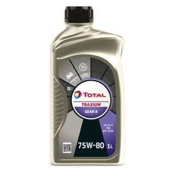 aceite cajas manuales coche - Total Traxium Gear 8 75w80 1L (Antiguo Transmission Gear 8)