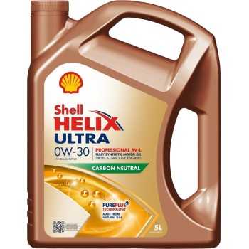 aceite de motor coche - Shell Helix Ultra Professional AV-L 0W30 5L