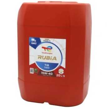 aceite de motor vehiculo comercial y pesado - Total Rubia Tir 7400 15w40 20L