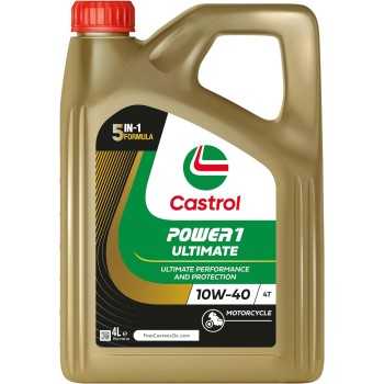 aceite moto 4t - Aceite de moto Castrol Power1 Ultimate 10w40 4L 15FFA2