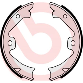 forro zapata de freno - Juego de 4 zapatas de freno BREMBO S52509