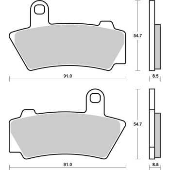 pastillas de freno moto - Pastilla de freno moto BREMBO 07BB41SP