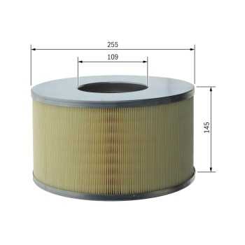 filtro de aire coche - (S0260) Filtro de aire BOSCH F026400260