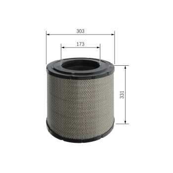 filtro de aire coche - (S0275) Filtro de aire BOSCH F026400275