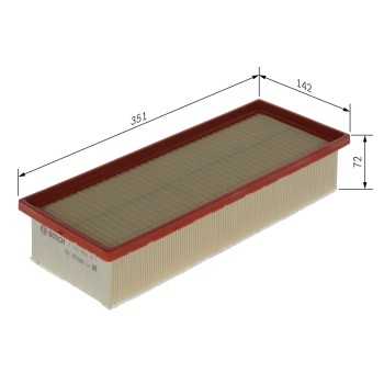 filtro de aire coche - (S0471) Filtro de aire BOSCH F026400471