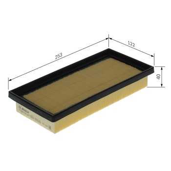 filtro de aire coche - (S0507) Filtro de aire BOSCH F026400507