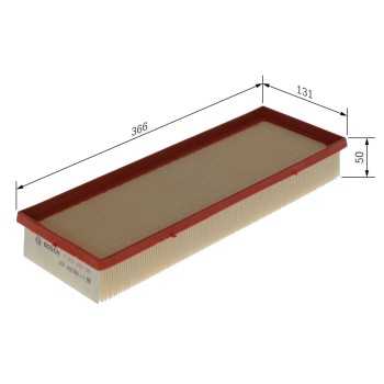 filtro de aire coche - (S0549) Filtro de aire BOSCH F026400549