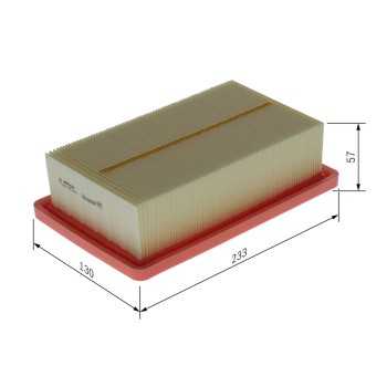 filtro de aire coche - (S0625) Filtro de aire BOSCH F026400625