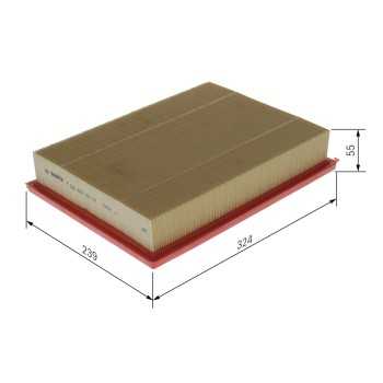 filtro de aire coche - (S0630) Filtro de aire BOSCH F026400630