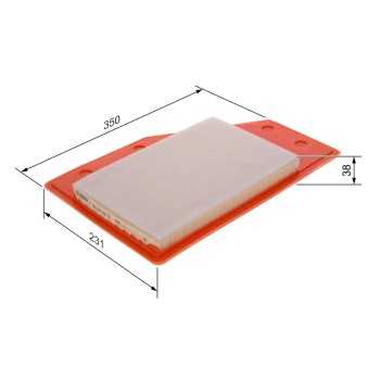 filtro de aire coche - (S0635) Filtro de aire BOSCH F026400635