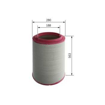 filtro de aire coche - (S0638) Filtro de aire BOSCH F026400638