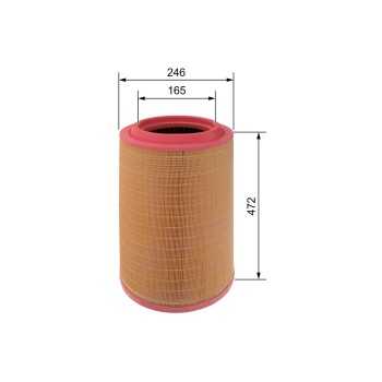 filtro de aire coche - (S0640) Filtro de aire BOSCH F026400640
